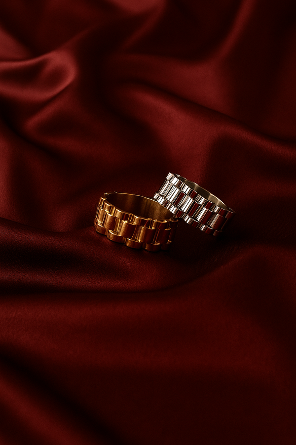 Watch band link ring